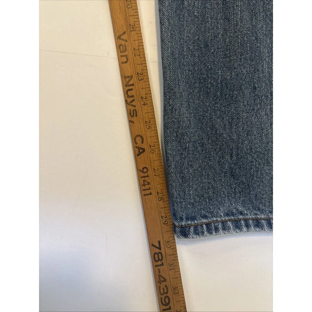 Levi Strauss Signature Mens Regular Fit Straight Leg Jeans Light Wash 36 x 30